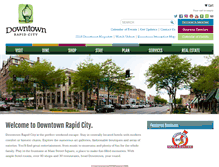 Tablet Screenshot of downtownrapidcity.com